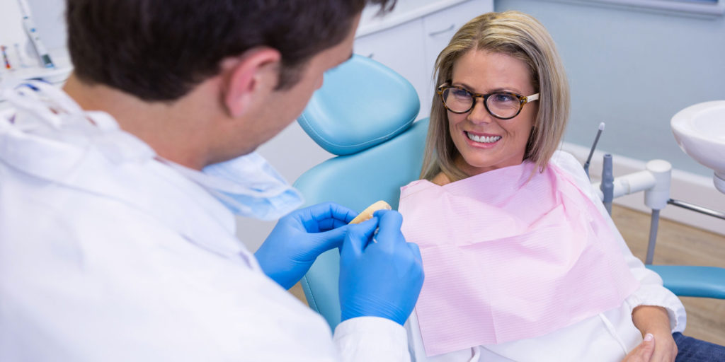 dental implant patient considering dental implants